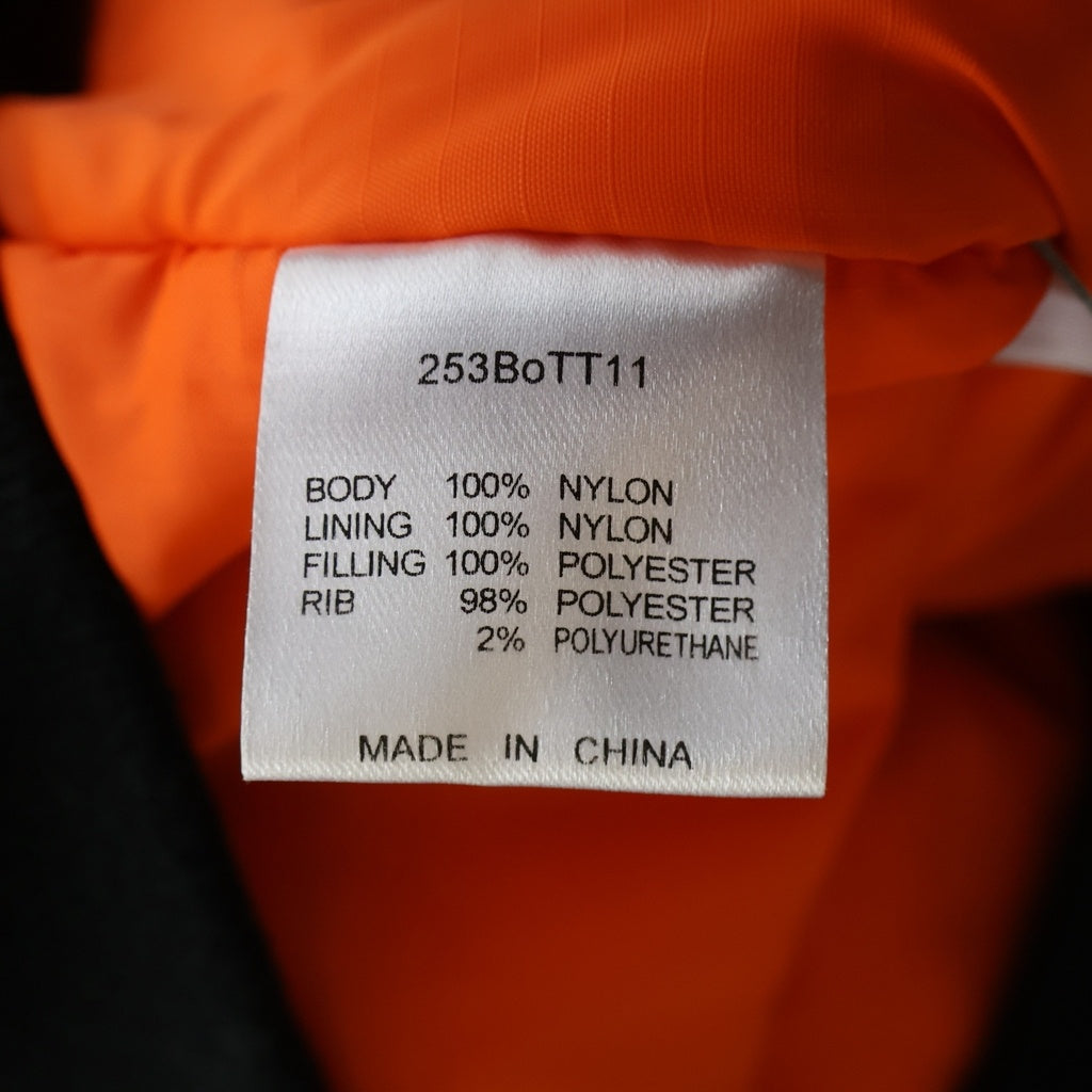 BoTT(ボット) JACQUARD MA-1 JACKET ジャガード ナイロンボンバージャケット ブラック 253BoTT11