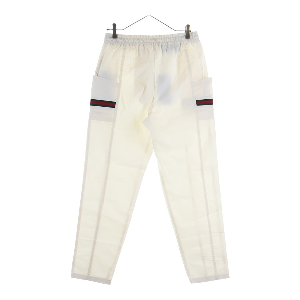 GUCCI(グッチ) シェリーライン ウェブストライプ カーゴ ロングパンツ ホワイト 604171 XDAX3
