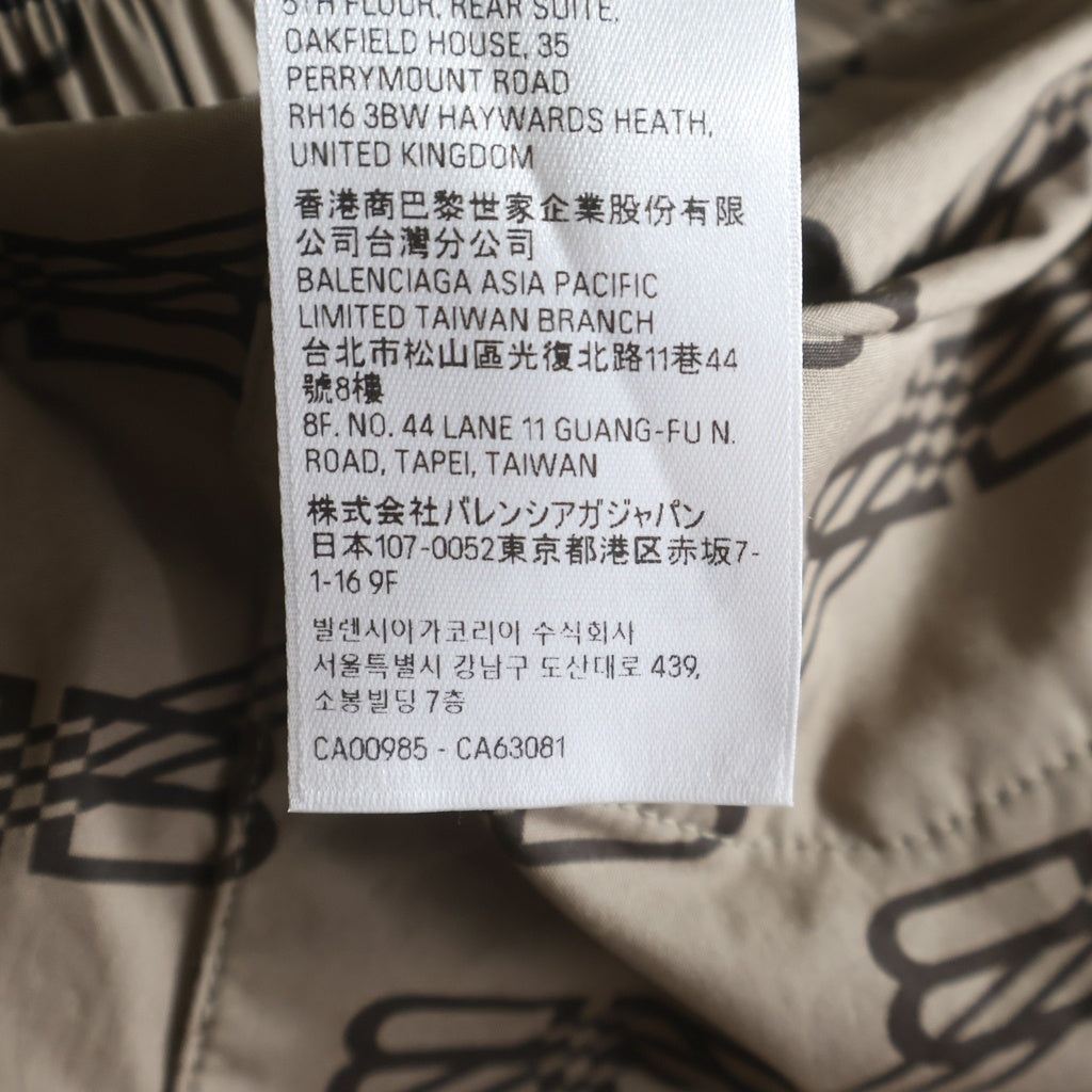 BALENCIAGA(バレンシアガ) 22AW BBモノグラムロゴ総柄ショーツ ハーフパンツ ベージュ 672410 TML36