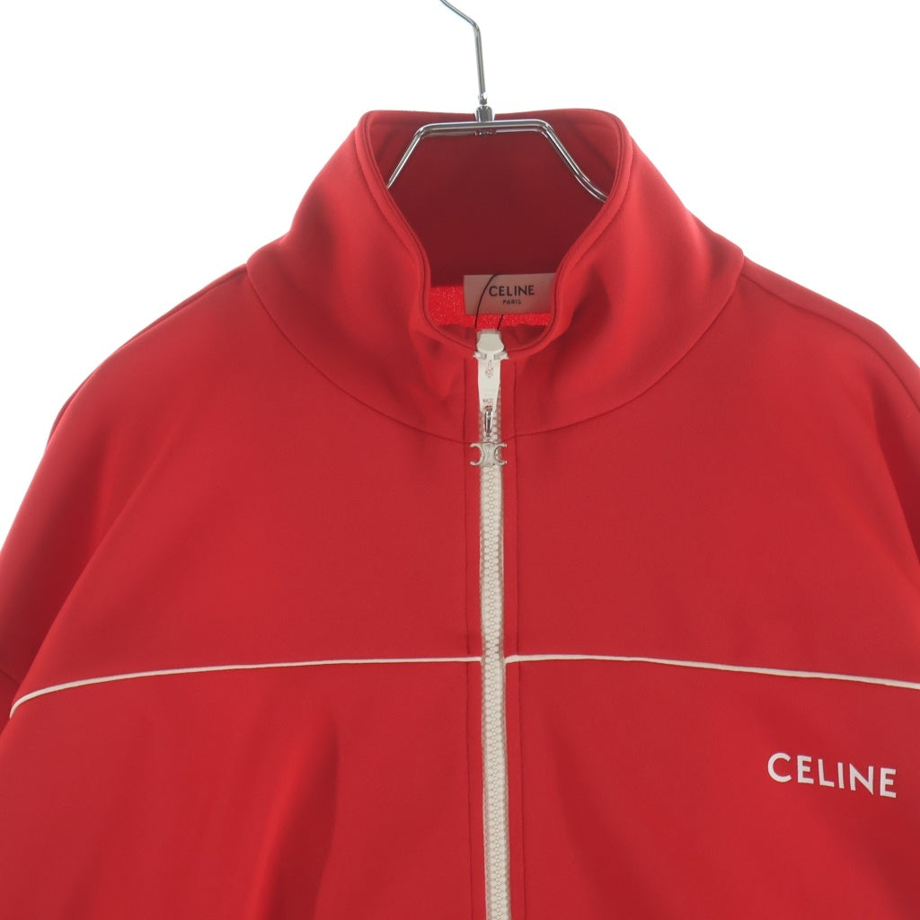 CELINE(セリーヌ) 22SS フロントロゴ ジップアップトラックジャケット レッド 2Y654121O