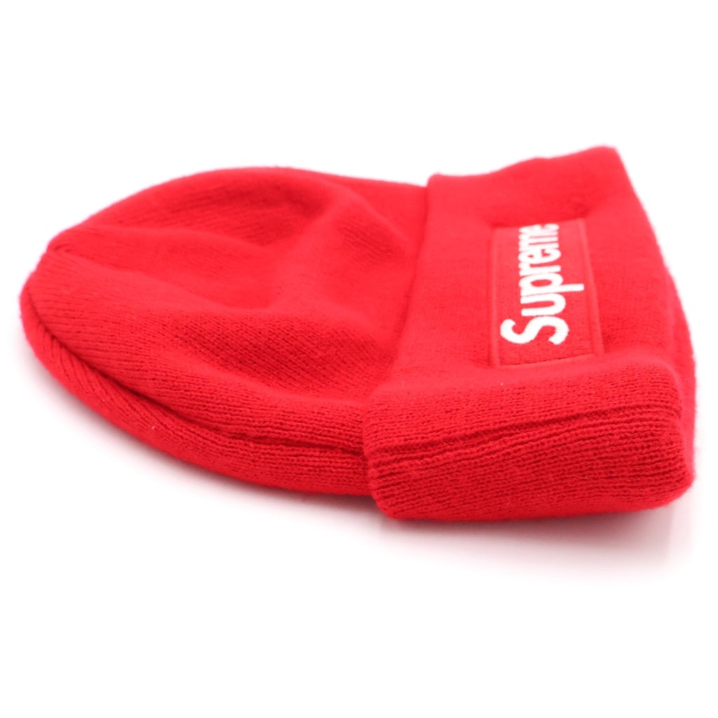SUPREME(シュプリーム) 23AW ×New Era Box Logo Beanie ニューエラ ボックスロゴ アクリルニットビーニー ニット帽 帽子 レッド