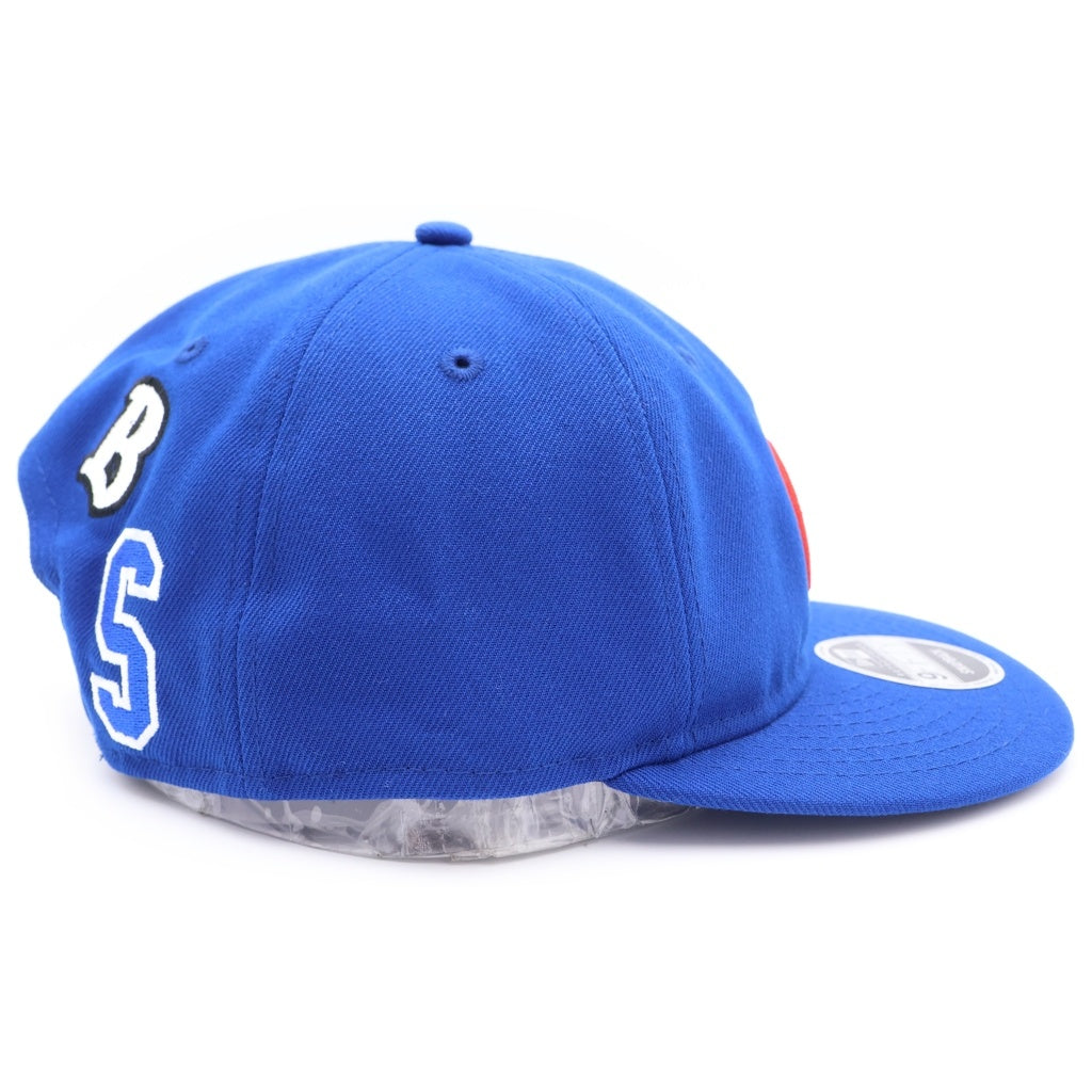 SAINT MICHAEL(セントマイケル) 25SS ×NEW ERA NE_CAP ニューエラ シカゴカブス コットンベースボールキャップ 帽子 ブルー SM-HR8-GIFT-C47