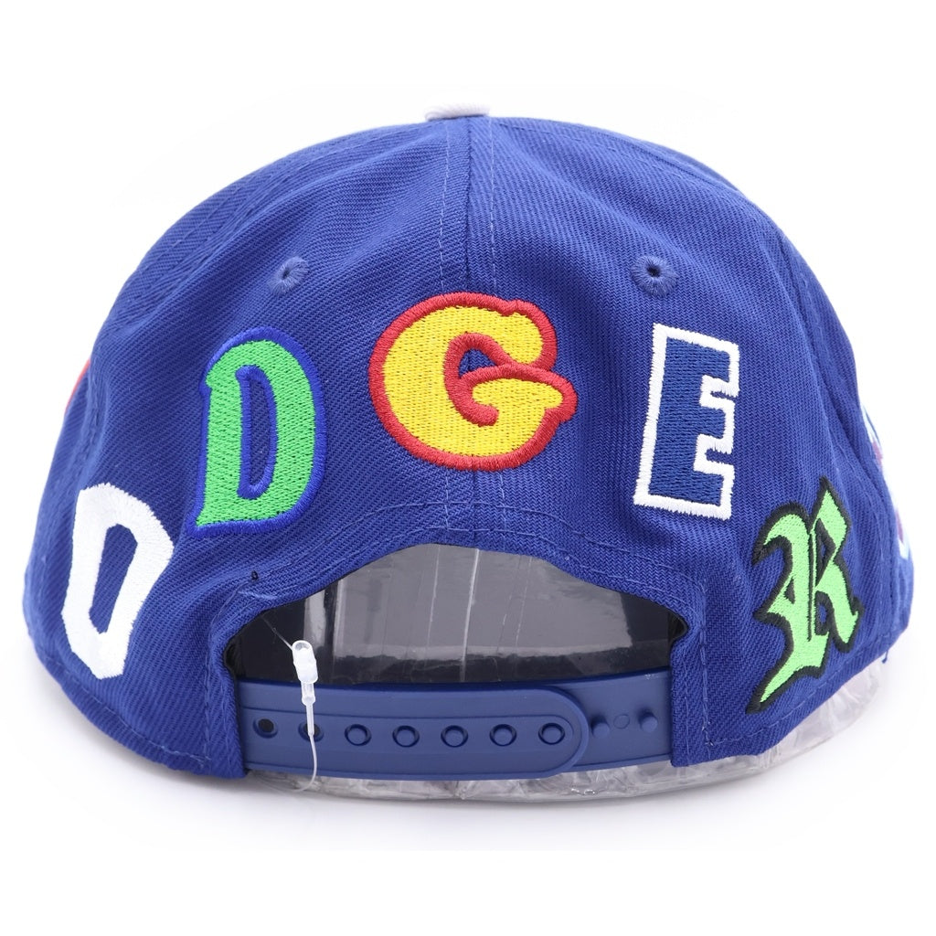 SAINT MICHAEL(セントマイケル) 25SS ×NEW ERA NE_CAP ニューエラ ロサンゼルスドジャース コットンベースボールキャップ 帽子 ブルー SM-HR8-GIFT-C46