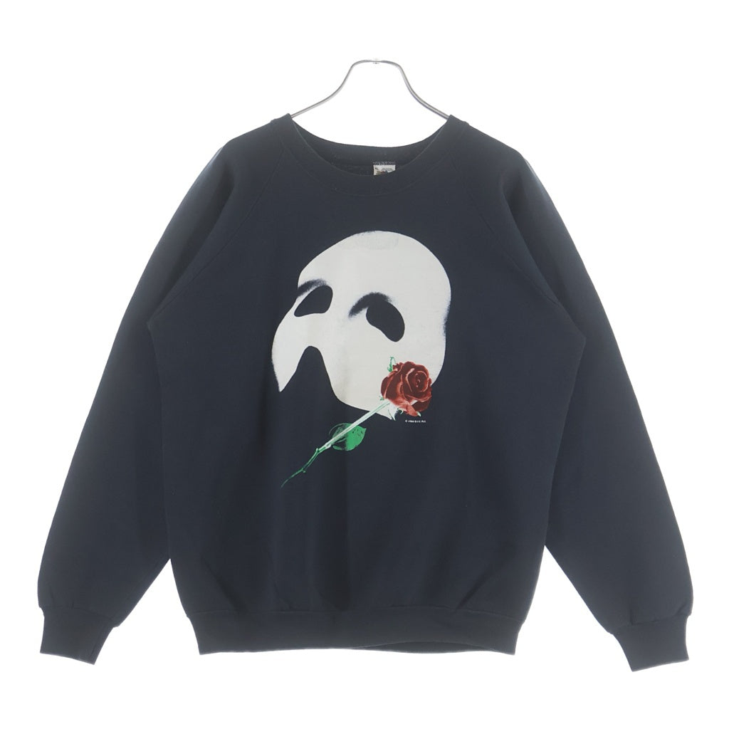 VINTAGE(ヴィンテージ) 90S THE PHANTOM OF THE OPERA SWEATSHIRT ヴィンテージ オペラ座の怪人 フロントプリント クルーネックスウェットトレーナー ブラック