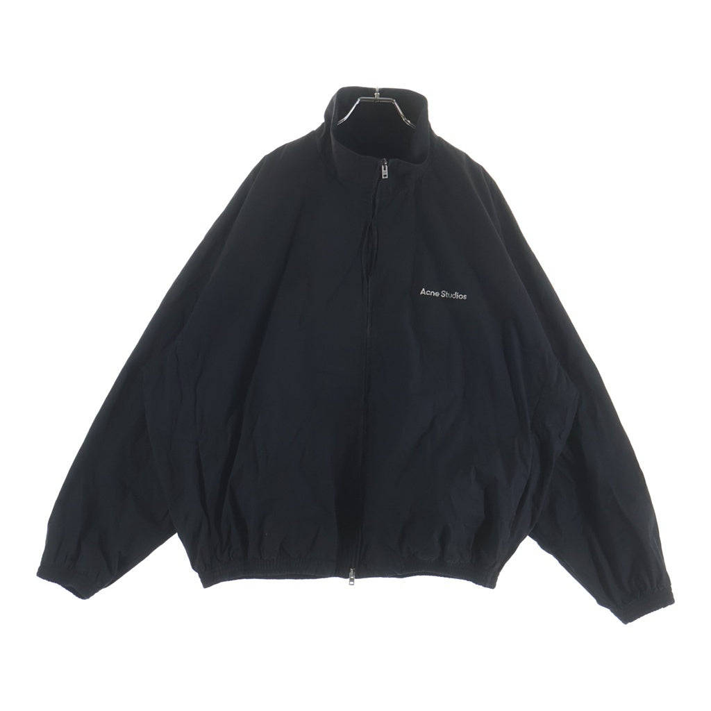 Acne Studios(アクネ ストゥディオズ) LOGO ZIPPER JACKET ロゴプリント ジップアップジャケット ブラック FN-MN-OUTW001264