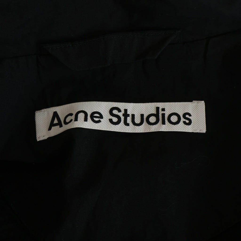 Acne Studios(アクネ ストゥディオズ) LOGO ZIPPER JACKET ロゴプリント ジップアップジャケット ブラック FN-MN-OUTW001264