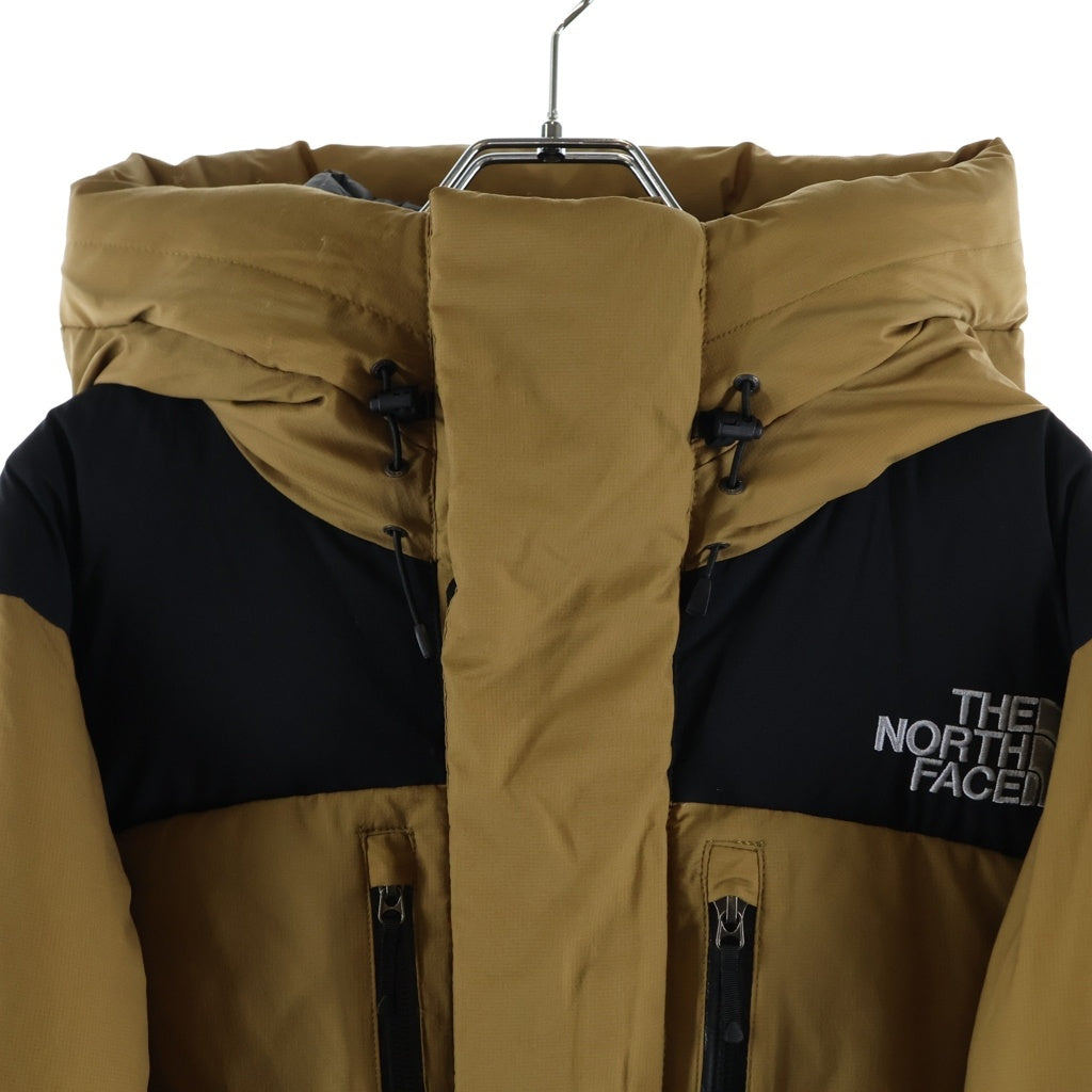 THE NORTH FACE(ザノースフェイス) BALTRO LIGHT JACKET バルトロライト ナイロン ロゴ刺繍 フーデッド ダウンジャケット ブラウン ND91950