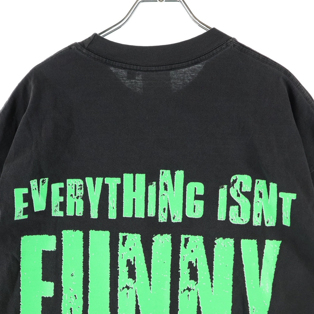 Endless Denim(エンドレス デニム) FUNNY CLOWN SHIRT ファニークラウン 両面プリントTシャツ 半袖クルーネックカットソー ブラック