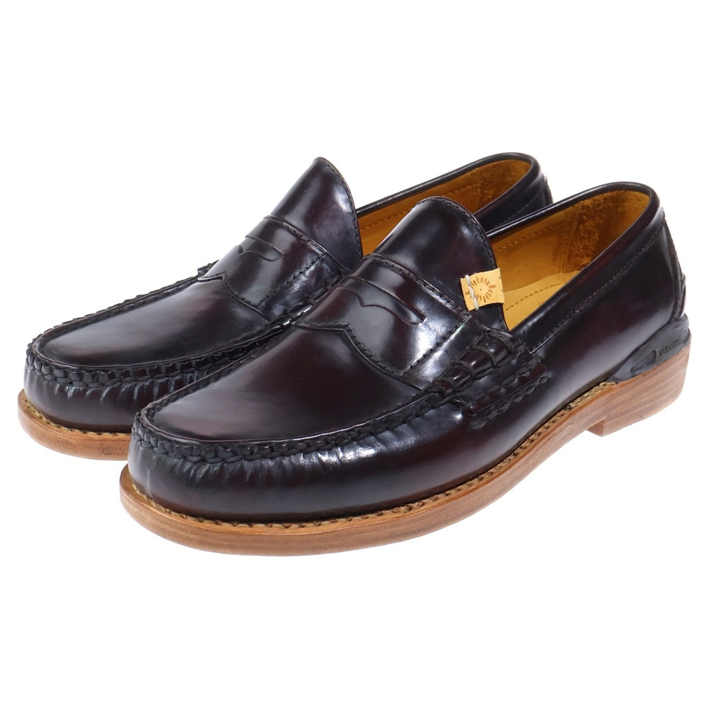 VISVIM(ヴィスヴィム) FABRO CG-FOLK ファブロ レザー コインローファー ブラウン