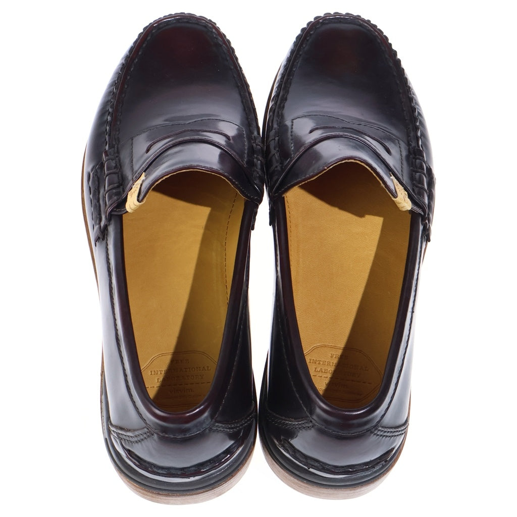 VISVIM(ヴィスヴィム) FABRO CG-FOLK ファブロ レザー コインローファー ブラウン