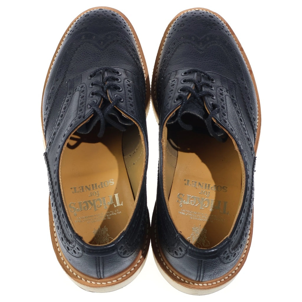 Tricker's(トリッカーズ) ×SOPHNET. ソフネット ウィングチップ レザーシューズ ブラック