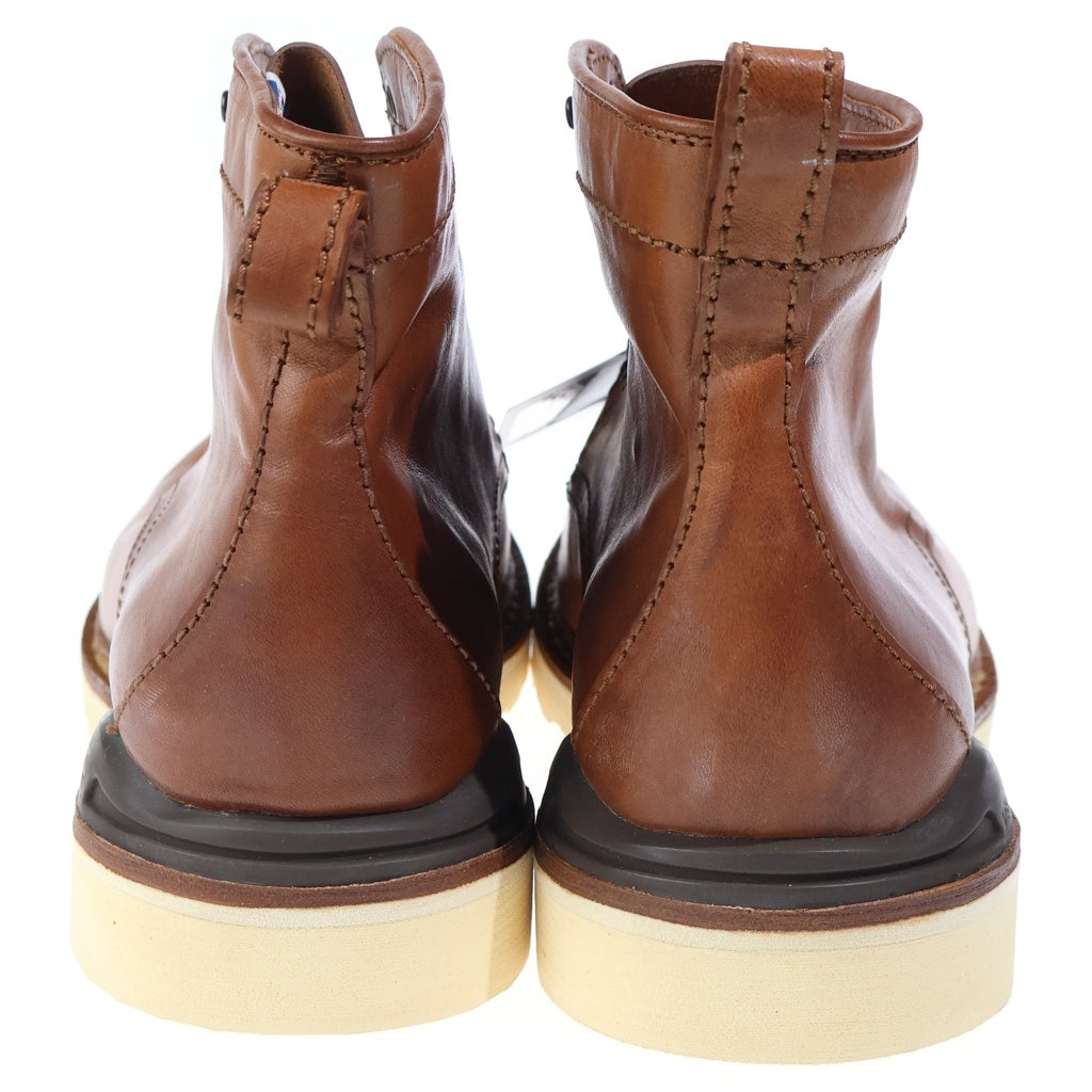 VISVIM(ヴィスヴィム) ARMIGER-FOLK アーミジャー レザー レースアップブーツ ブラウン