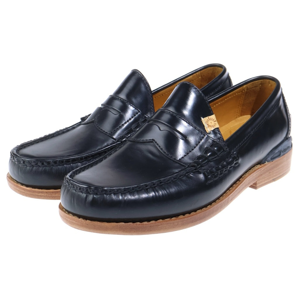 VISVIM(ヴィスヴィム) FABRO CG-FOLK ファブロ レザー コインローファー ブラック