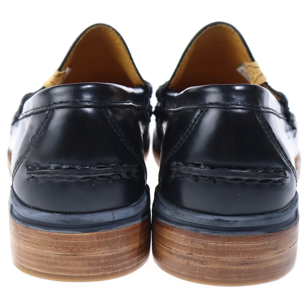 VISVIM(ヴィスヴィム) FABRO CG-FOLK ファブロ レザー コインローファー ブラック