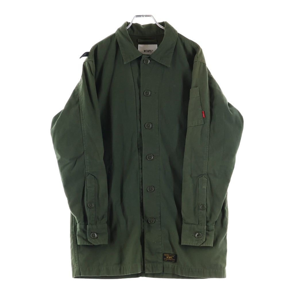 WTAPS(ダブルタップス) 17AW BUDS. LONG JACKET バッズ ロング ミリタリージャケット カーキ 172WVDT-JKM02