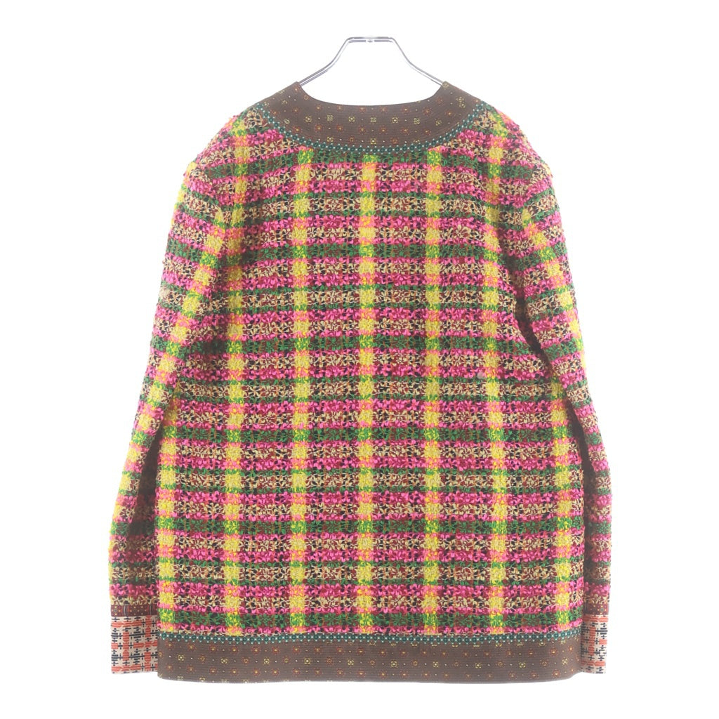 GUCCI(グッチ) チェック総柄 3B ツイードジャケット マルチカラー