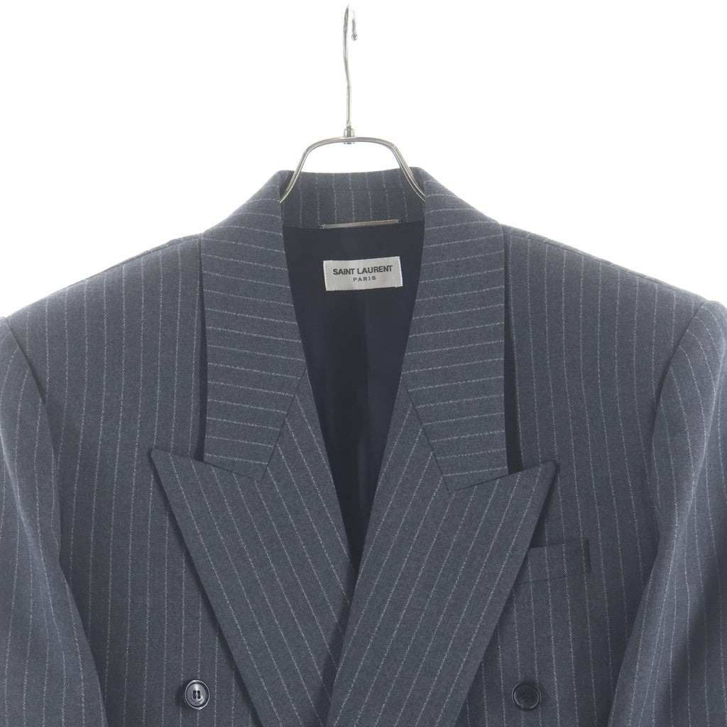 SAINT LAURENT PARIS(サンローランパリ) ストライプ柄 3B ダブル