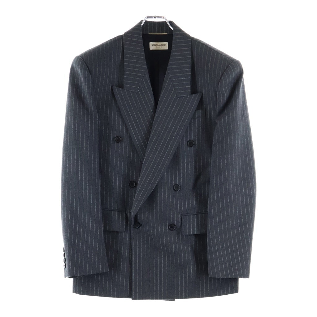 SAINT LAURENT PARIS(サンローランパリ) ストライプ柄 3B ダブル