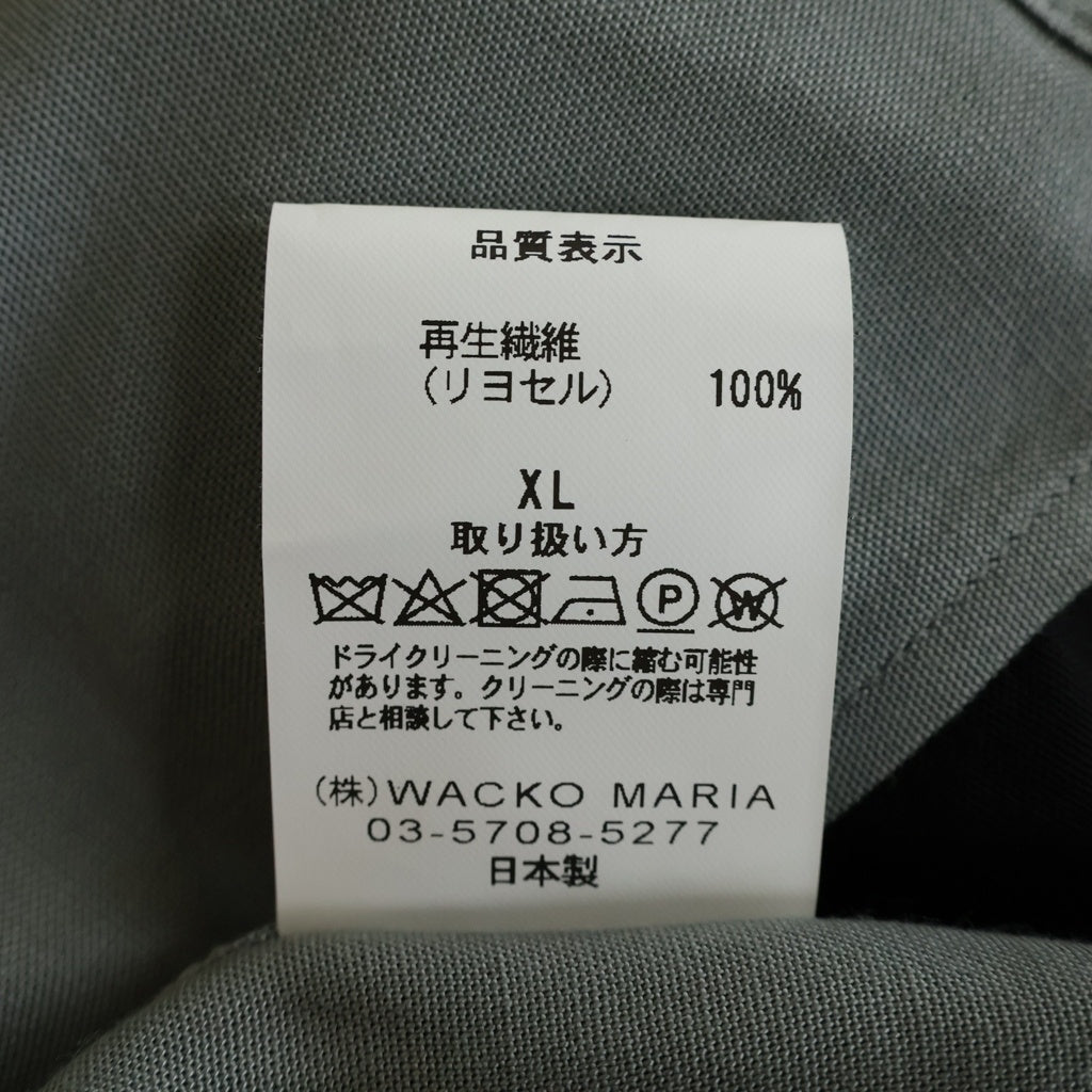 WACKO MARIA(ワコマリア) 24SS SWITCHING SHIRT スイッチング ボタンダウン 胸ポケット 半袖シャツ グレー