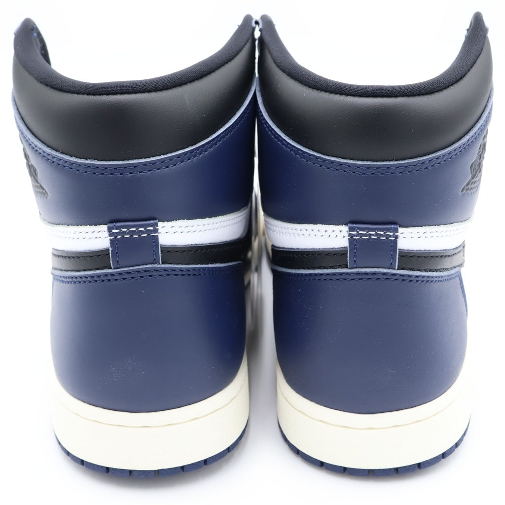 NIKE(ナイキ) AIR JORDAN 1 RETRO HIGH OG MIDNIGHT NAVY エアジョーダン レトロ ミッドナイト ネイビー ハイカットスニーカー ホワイト/ネイビー US9.5/27.5cm DZ5485-401