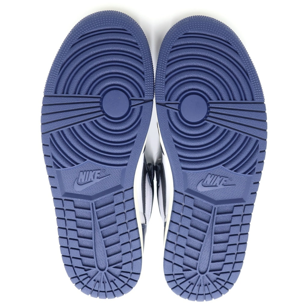 NIKE(ナイキ) AIR JORDAN 1 RETRO HIGH OG MIDNIGHT NAVY エアジョーダン レトロ ミッドナイト ネイビー ハイカットスニーカー ホワイト/ネイビー US9.5/27.5cm DZ5485-401