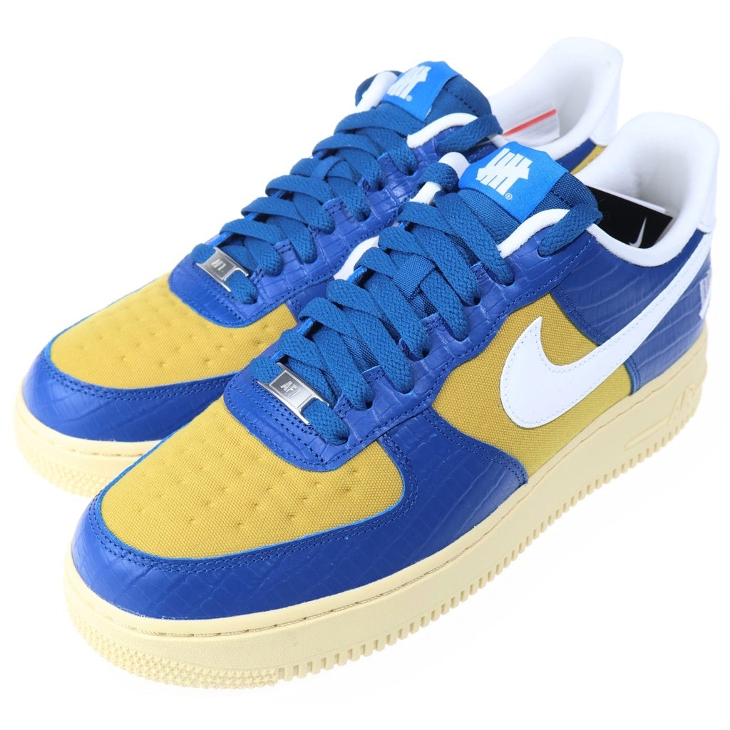 NIKE(ナイキ) ×UNDEFEATED AIR FORCE 1 LOW SP アンディフィーテッド エアフォース ローカットスニーカー ブルー/イエロー US9.5/27.5cm DM8462-400