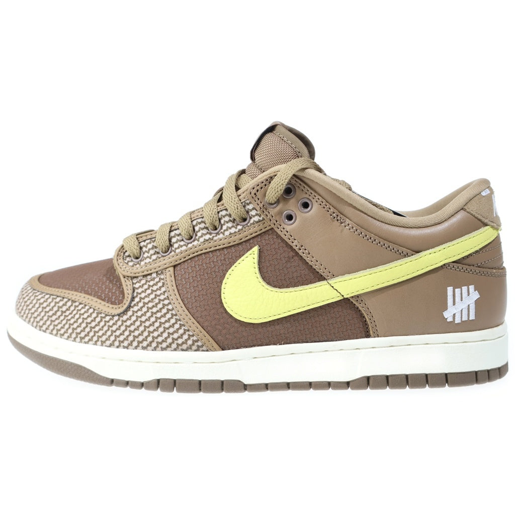 NIKE(ナイキ) ×UNDEFEATED DUNK LOW SP CANTEEN LEMON FROST PALOMINO キャンティーン レモンフロスト パロミノ ローカットスニーカー US9.5/27.5cm DH3061-200