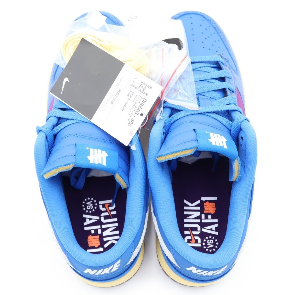 NIKE(ナイキ) ×UNDEFEATED DUNK LOW SP アンディフィーテッド ダンク ローカットスニーカー ブルー US9.5/27.5cmcm DH6508-400