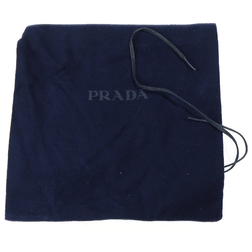 PRADA(プラダ) エスパドリーユ 厚底 ウィングチップダービーシューズ ブラウン 2EG015