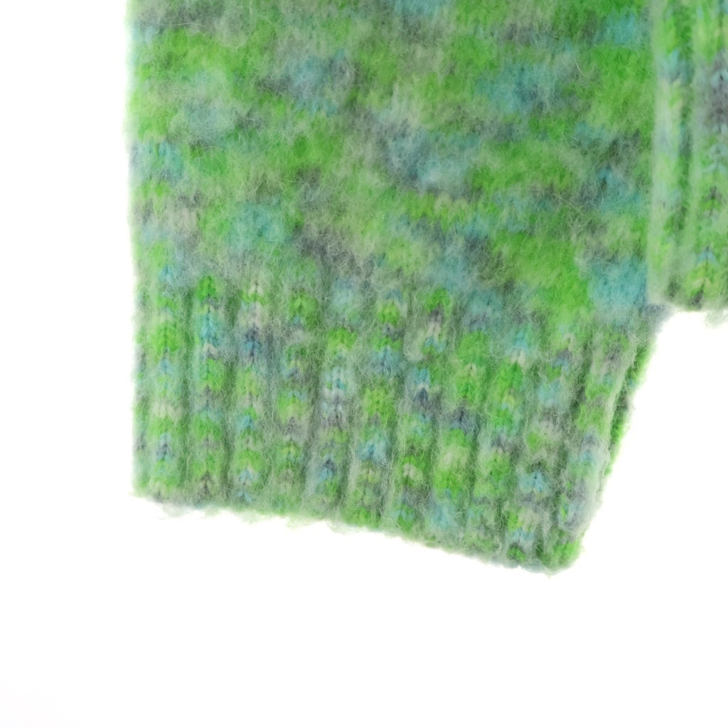 LOEWE(ロエベ) WOOL BLEND SWEATER アナグラムパッチ ウールブレンド クルーネック ニット セ-ター グリーン H526Y14KFL