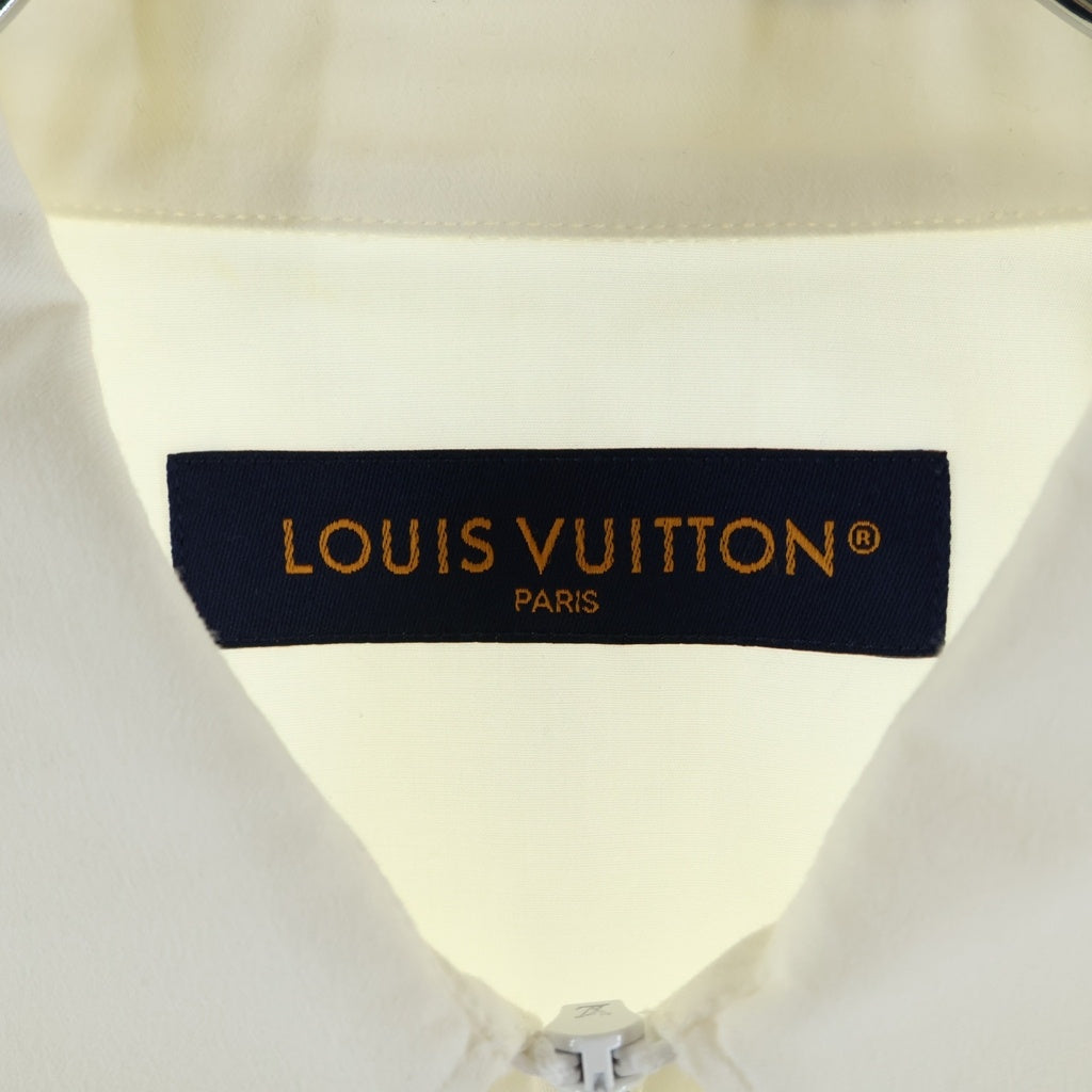 LOUIS VUITTON(ルイヴィトン) 23SS アニメーションテクニカル プリントデザイン ジップアップ シャツジャケット ホワイト RM231M RM9 HOS03W