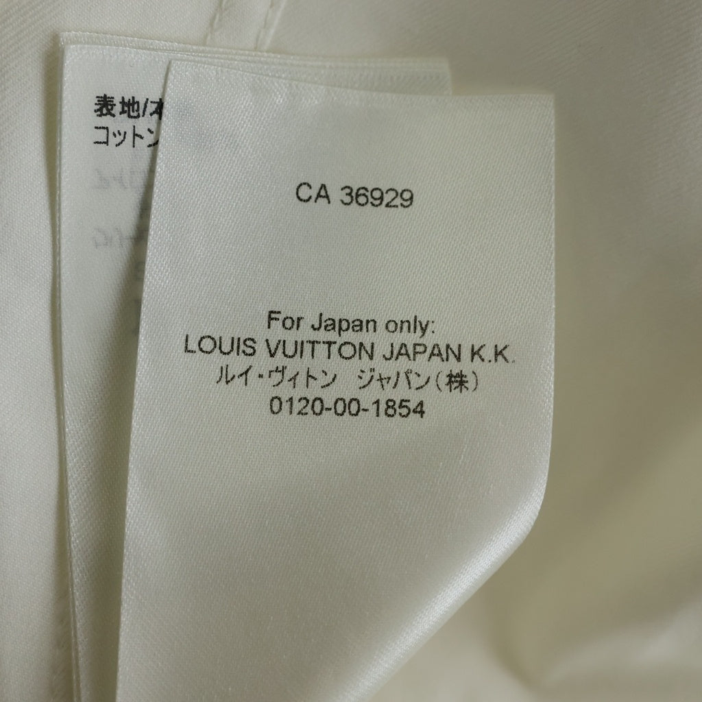 LOUIS VUITTON(ルイヴィトン) 23SS アニメーションテクニカル プリントデザイン ジップアップ シャツジャケット ホワイト RM231M RM9 HOS03W