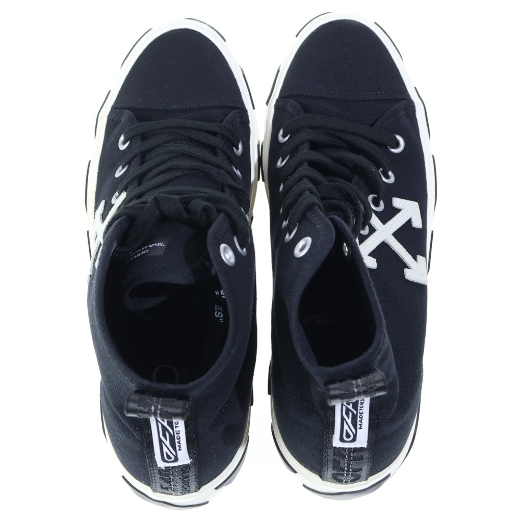 OFF-WHITE(オフホワイト) 21AW MID TOP VULCANIZED CANVAS トップヴァルカナイズドキャンバス ミッドカットスニーカー ブラック OMIA119F21FAB0011001