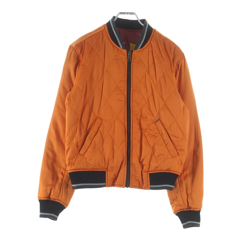 DIESEL(ディーゼル) 16SS BOMBER WILD SPIRIT 1978 リバーシブル スカジャン スーベニアジャケット ダークピンク/オレンジ