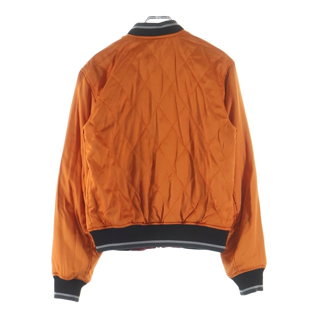 DIESEL(ディーゼル) 16SS BOMBER WILD SPIRIT 1978 リバーシブル スカジャン スーベニアジャケット ダークピンク/オレンジ