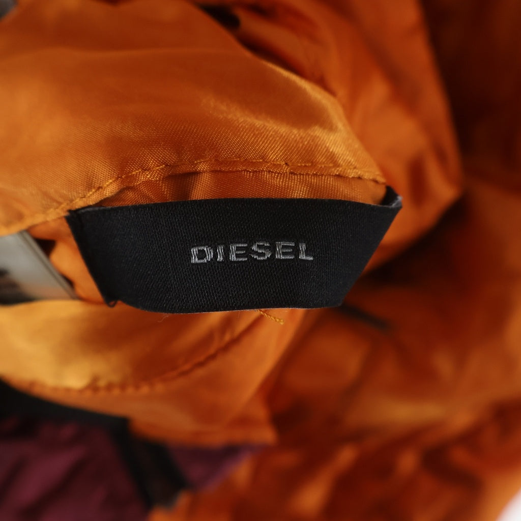 DIESEL(ディーゼル) 16SS BOMBER WILD SPIRIT 1978 リバーシブル スカジャン スーベニアジャケット ダークピンク/オレンジ