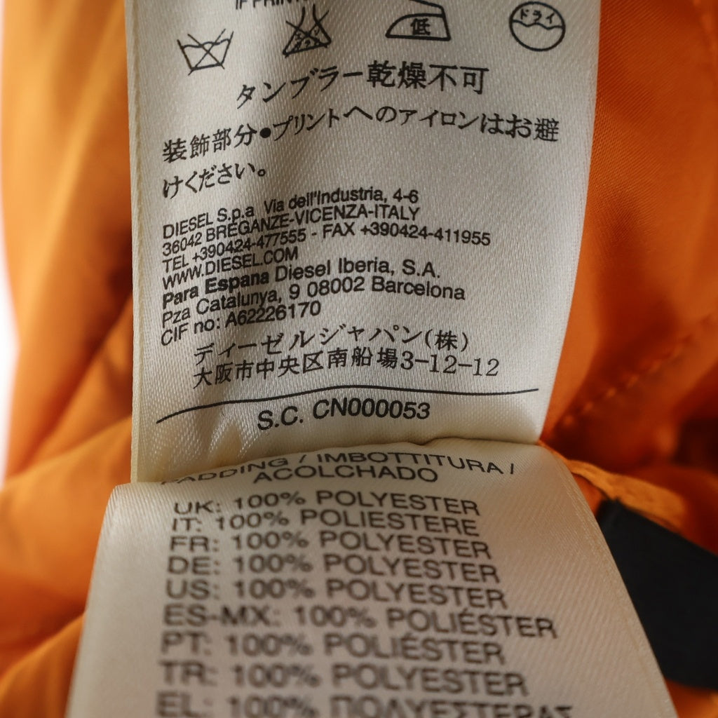 DIESEL(ディーゼル) 16SS BOMBER WILD SPIRIT 1978 リバーシブル スカジャン スーベニアジャケット ダークピンク/オレンジ