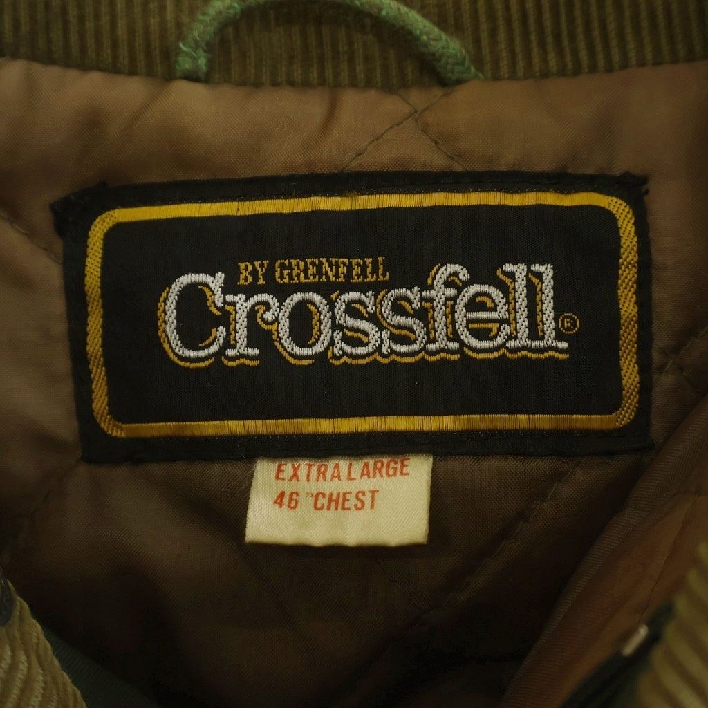 GRENFELL(グレンフェル) BY GRENFELL CROSSFELL クロスフェル コーデュロイステンカラー ラグランスリーブ ナイロン ボタンジップアップコート カーキ