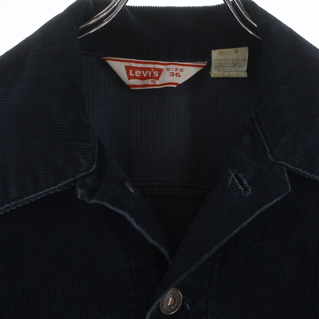 Levi's(リーバイス) 70S VINTAGE CORDUROY JACKET USA製 ヴィンテージ ボタン裏529 コーデュロイ ジャケット ネイビー 70505-1517