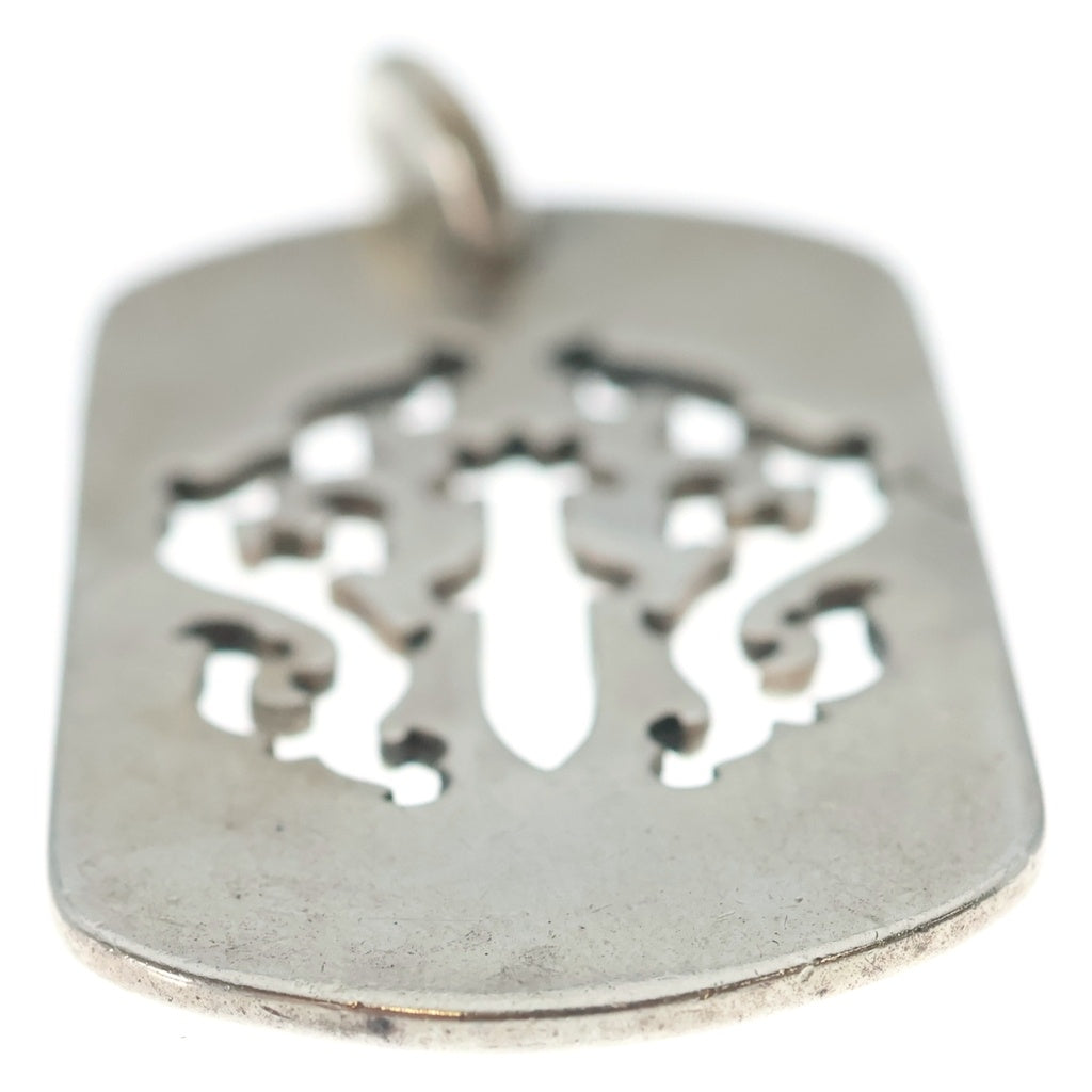 CHROME HEARTS(クロムハーツ) OLD D TAG LRG DAGGER オールド ヴァインダガーカットアウトドッグタグ ラージ ペンダントトップ シルバー BCA240