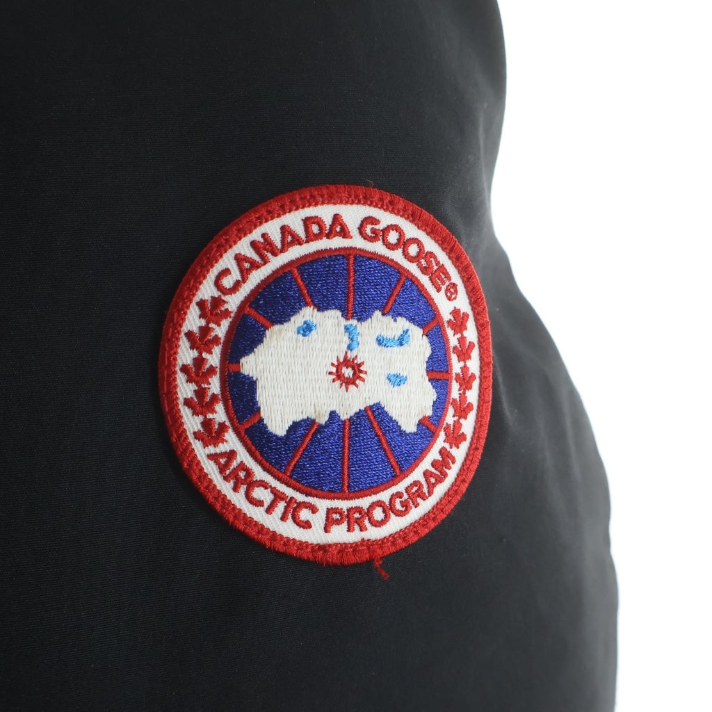 CANADA GOOSE(カナダグース) JASPER PARKA ジャスパー ロゴワッペン ファーフーデッド ダブルジップ ダウンジャケット ブラック 3438JM R