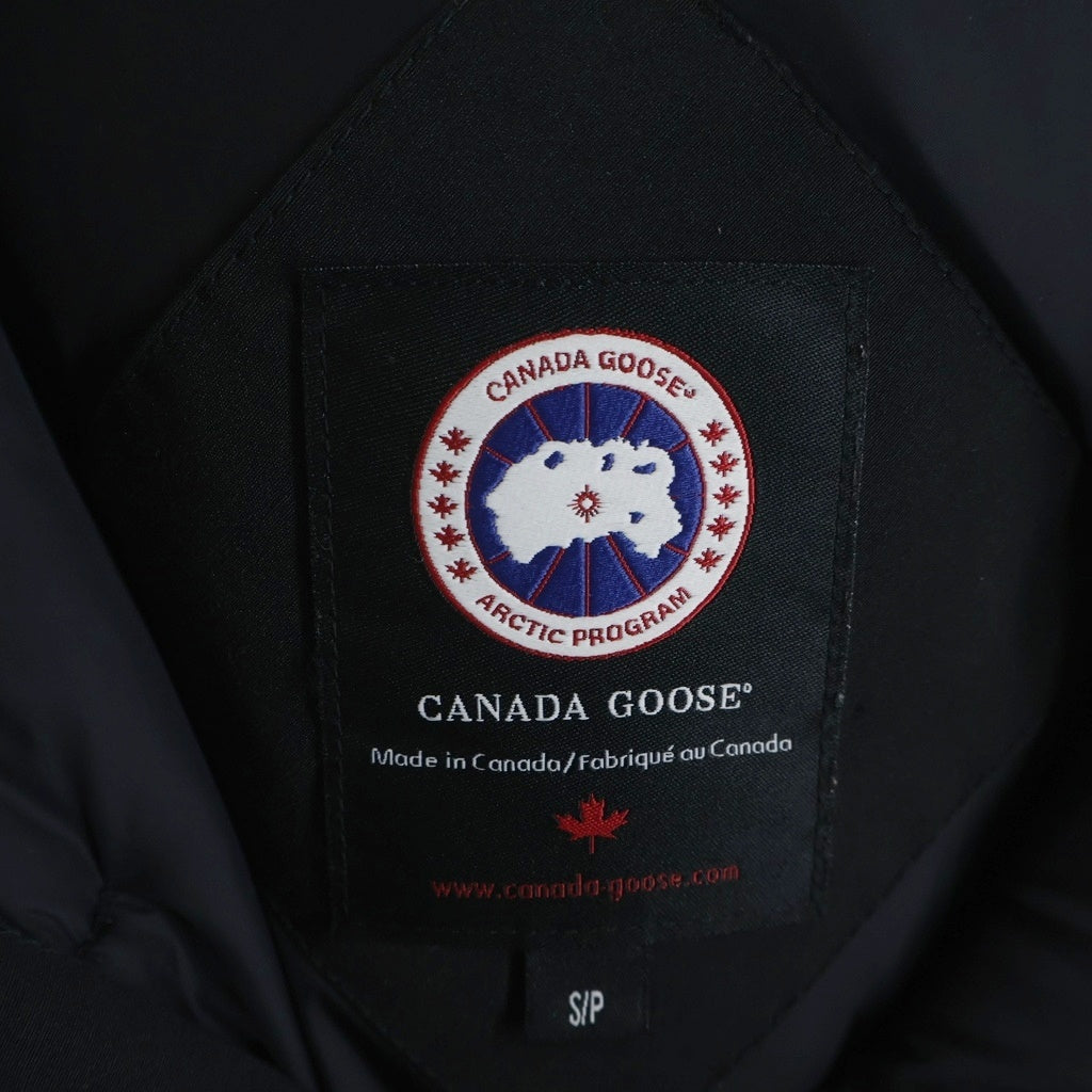 CANADA GOOSE(カナダグース) JASPER PARKA ジャスパー ロゴワッペン ファーフーデッド ダブルジップ ダウンジャケット ブラック 3438JM R