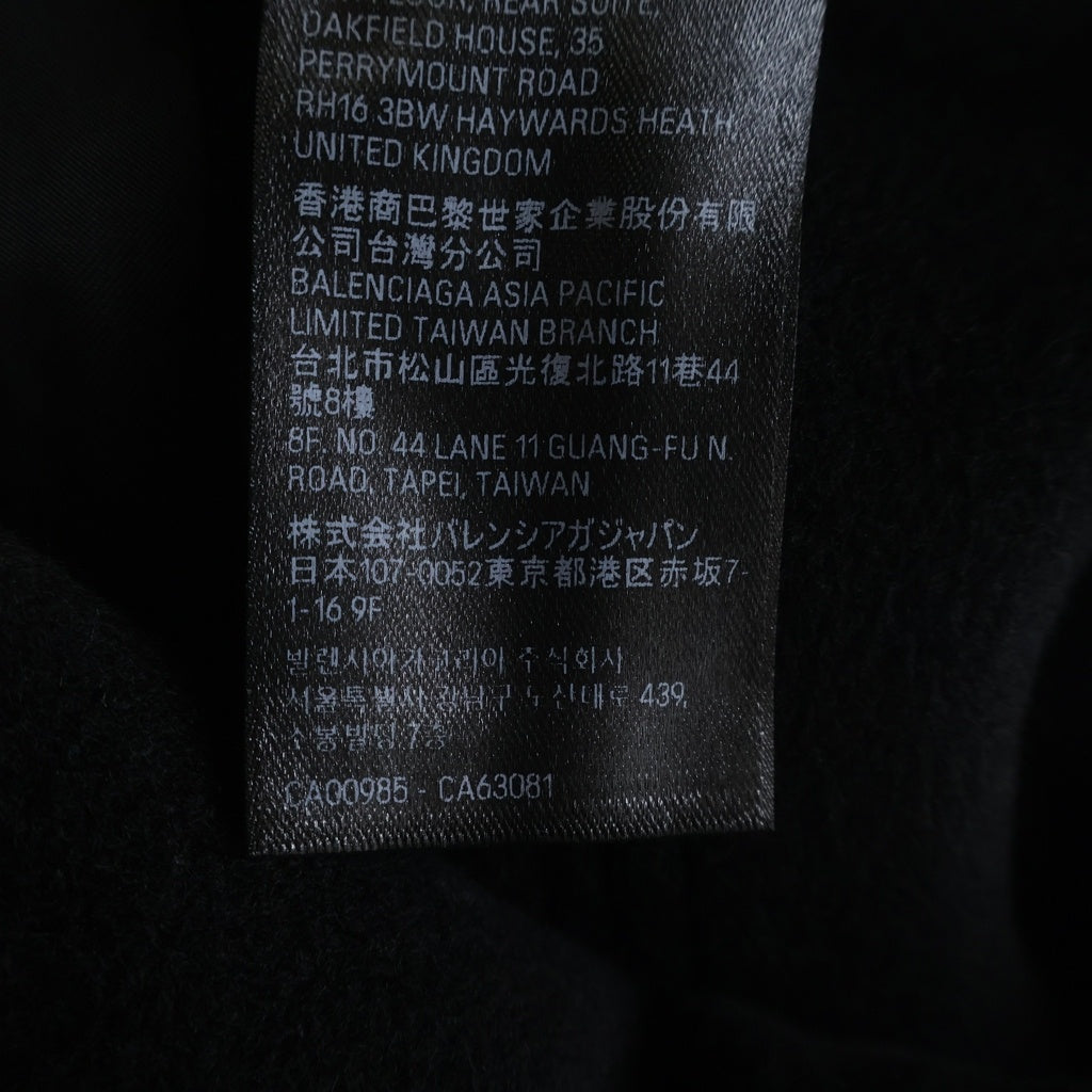 BALENCIAGA(バレンシアガ) Skater Tailored Coat ウール スケーター テーラードロングコート ブラック 768973 TPU03