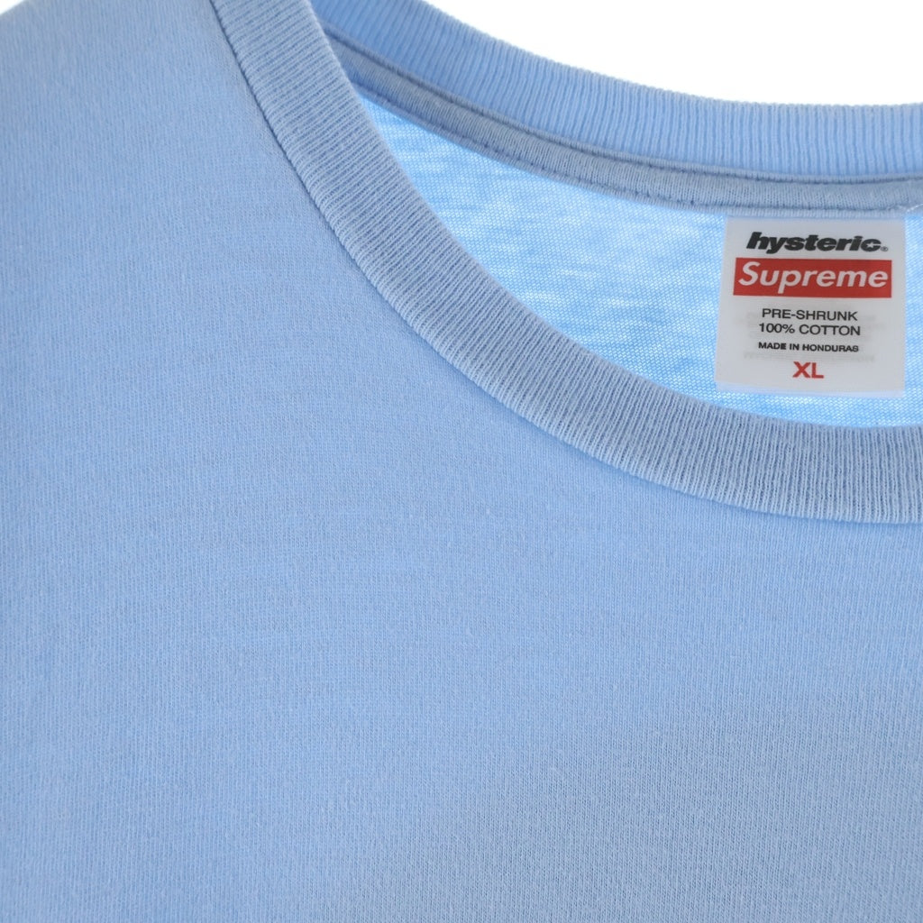 SUPREME(シュプリーム) 24AW ×HYSTERIC GLAMOUR Pin Up Tee ヒステリックグラマー ピンアップ クルーネック半袖Tシャツカットソー ブルー
