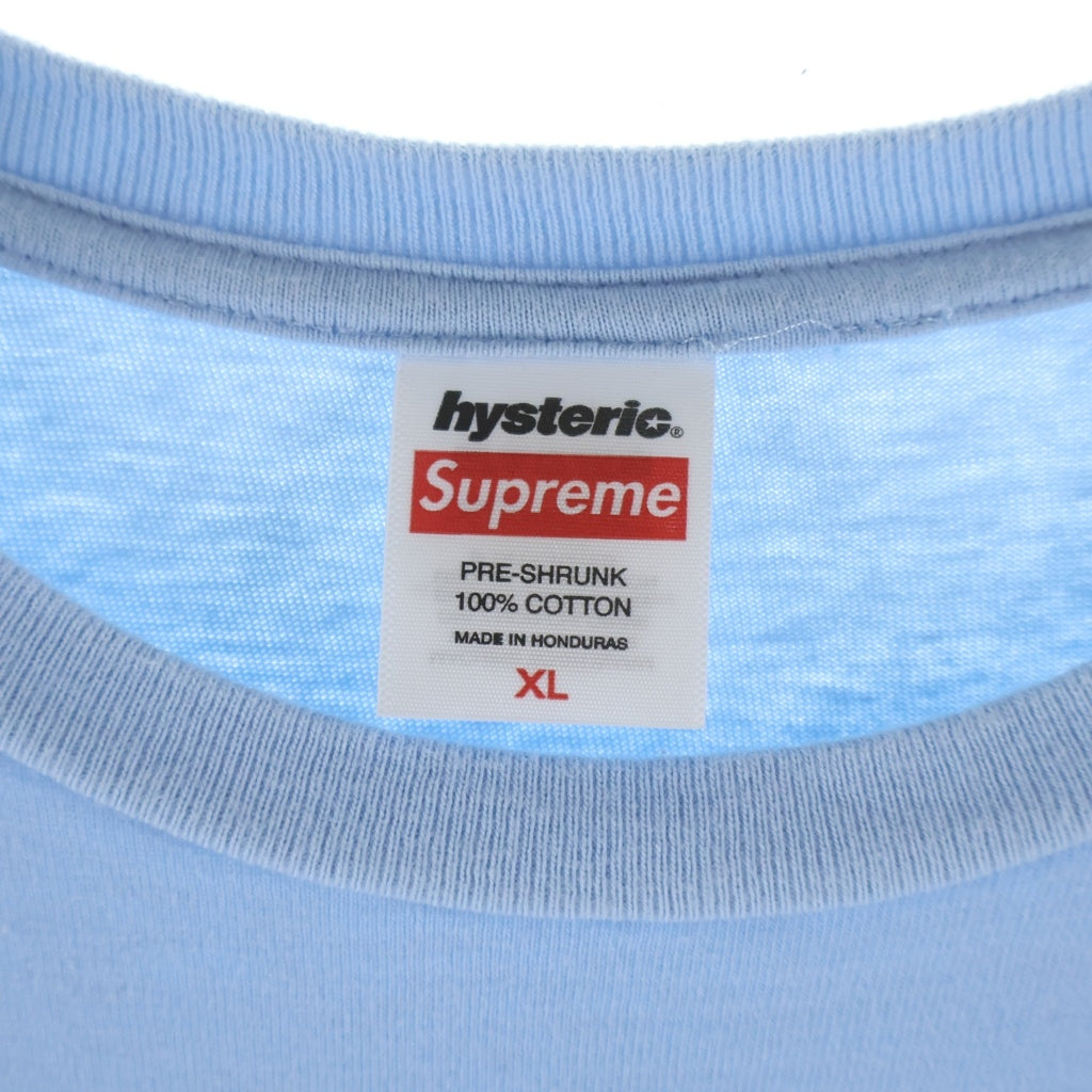 SUPREME(シュプリーム) 24AW ×HYSTERIC GLAMOUR Pin Up Tee ヒステリックグラマー ピンアップ クルーネック半袖Tシャツカットソー ブルー
