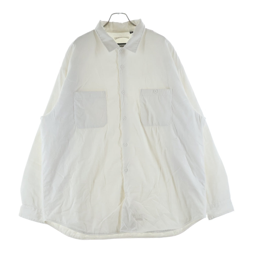 SUPREME(シュプリーム) 24SS ×MM6 Maison Margiela Padded Shirt エムエムシックスメゾンマルジェラ パデッド ボタンアップ シャツ ホワイト