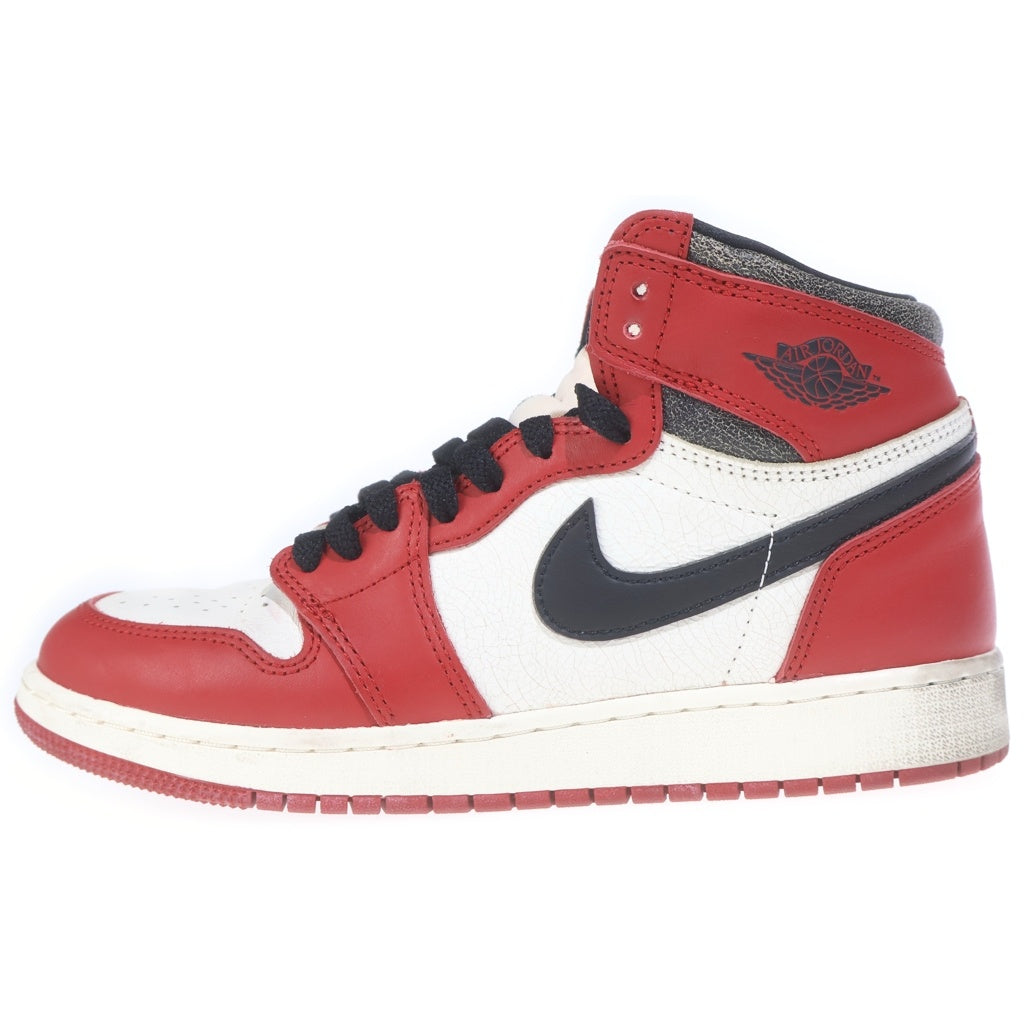 NIKE(ナイキ) GS AIR JORDAN 1 HIGH OG LOST & FOUND CHICAGO エアジョーダン1 OG ロストファウンド/シカゴ ハイカットスニーカー レディース US6.5Y/24.5cm FD1437-612