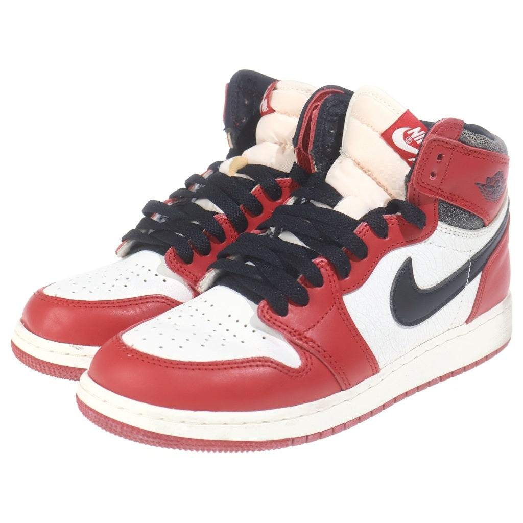 NIKE(ナイキ) GS AIR JORDAN 1 HIGH OG LOST & FOUND CHICAGO エアジョーダン1 OG ロストファウンド/シカゴ ハイカットスニーカー レディース US6.5Y/24.5cm FD1437-612