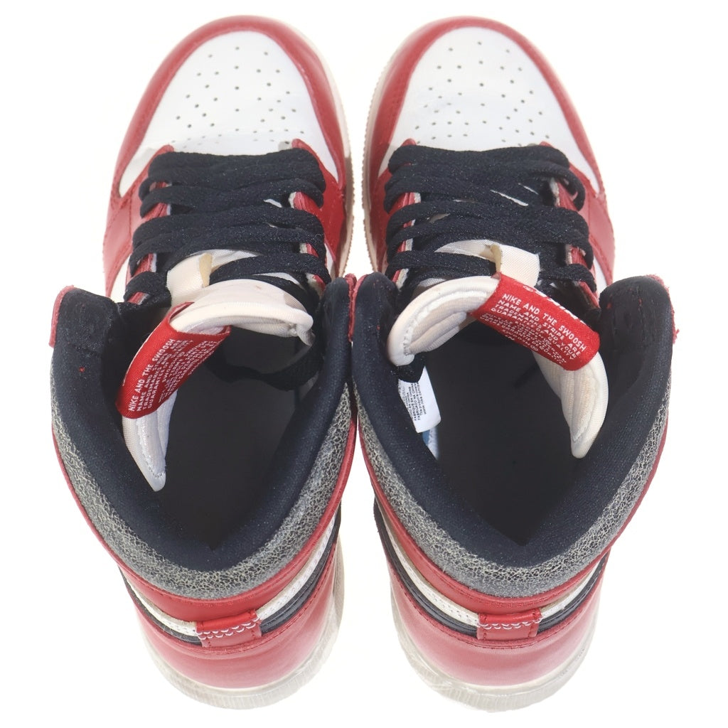 NIKE(ナイキ) GS AIR JORDAN 1 HIGH OG LOST & FOUND CHICAGO エアジョーダン1 OG ロストファウンド/シカゴ ハイカットスニーカー レディース US6.5Y/24.5cm FD1437-612