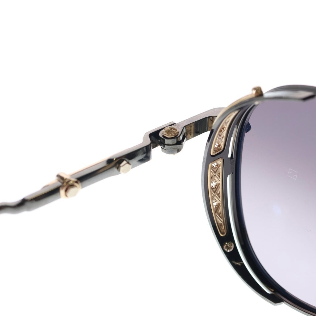 CHROME HEARTS(クロムハーツ) BOXEDEN CHプラス メタルブリッジ ティアドロップ サングラス メガネ ブラック/ゴールド